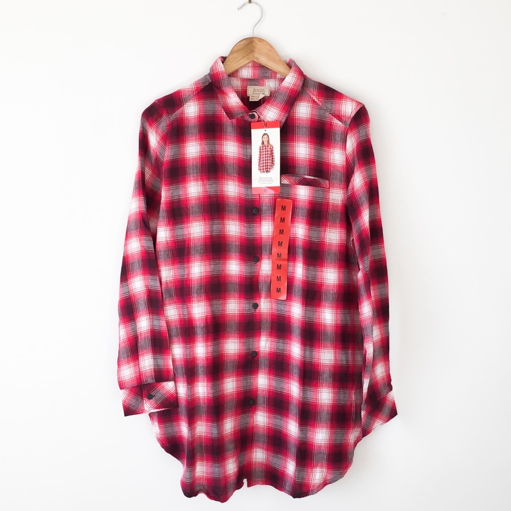 NEW Flannel Tunic Boston Traders